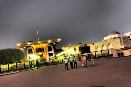 Het paleis van de Sultan word mooi uitgelicht