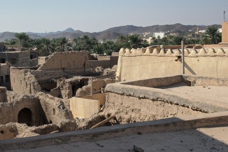 Lemen huizen in Al Hamra