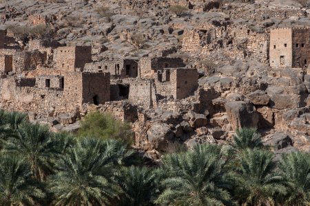 Onbewoonde huisjes in Wadi Guhl