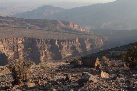 Uitzicht op Wadi Nakhr