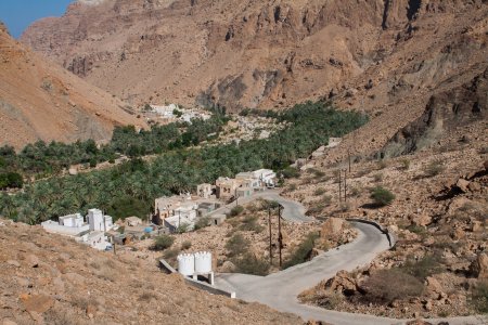 Dorpjes in Wadi Tiwi