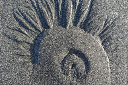 Mooie print op het strand