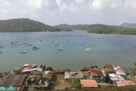 De baai bij het plaatsje Portobelo