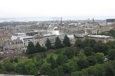 Uitzicht op de Firth of Forth