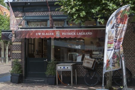 Ambachtelijke slager in oud Bergen