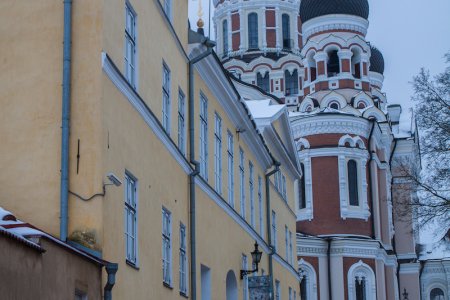 De orthodoxe Alexander Nevsky Kathedraal op Toompea Hill