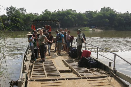 Op de boot naar het Gibbon rescue island