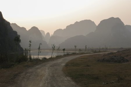Het landschap vlakbij ons hutje van Nguyen Shack