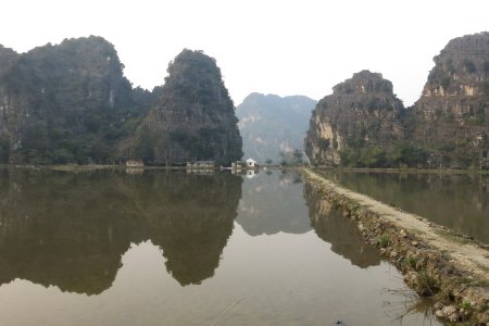 Het landschap vlakbij ons hutje van Nguyen Shack