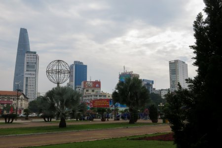 De skyline van Ho Chi Minh City