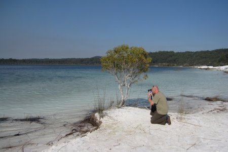 Een meer op Fraser Island