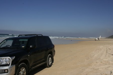 Onze Landrover op de Highway