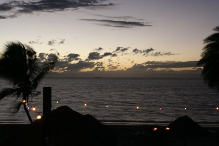 Sunset vanuit onze suite
