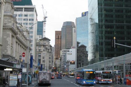 Queen street, onze straatje in Auckland