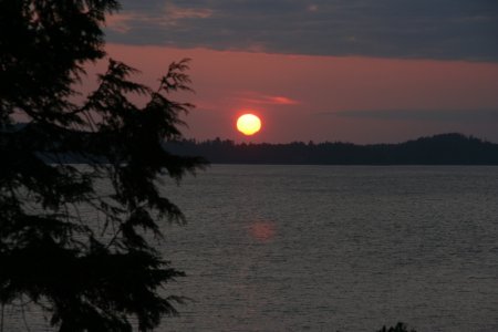 Zonsondergang aan de Pacific