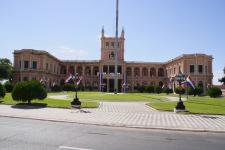 Het presidenteel paleis in Asuncion